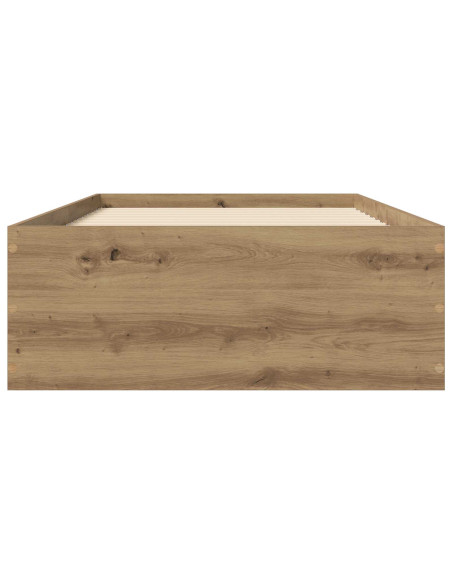 Struttura letto a pavimento Rovere Artigianale 80 x 200 cm