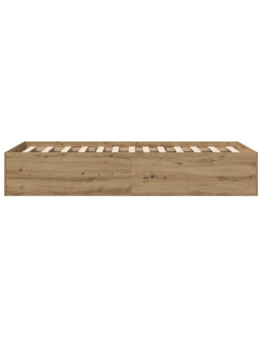 Struttura letto a pavimento Rovere Artigianale 80 x 200 cm