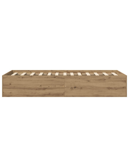 Struttura letto a pavimento Rovere Artigianale 80 x 200 cm