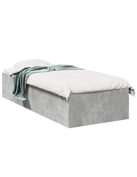 Struttura letto a pavimento Grigio Cemento 80 x 200 cm