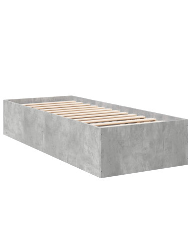 Struttura letto a pavimento Grigio Cemento 80 x 200 cm