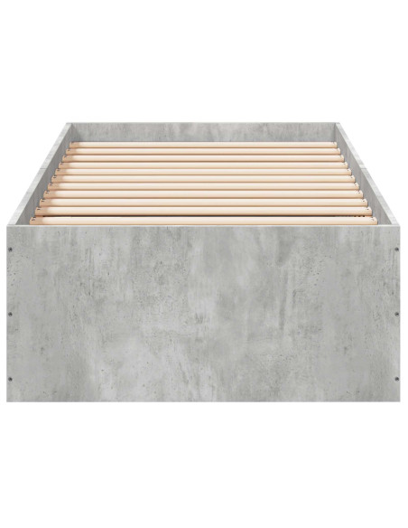 Struttura letto a pavimento Grigio Cemento 80 x 200 cm