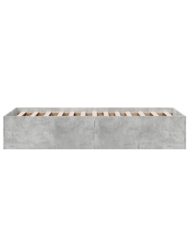 Struttura letto a pavimento Grigio Cemento 80 x 200 cm