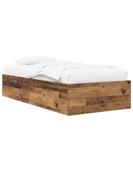 Struttura letto a pavimento Legno antico 80 x 200 cm