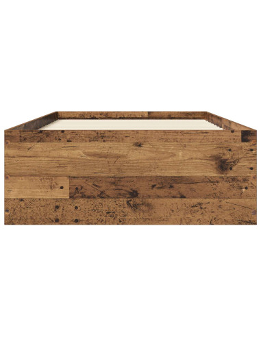 Struttura letto a pavimento Legno antico 80 x 200 cm