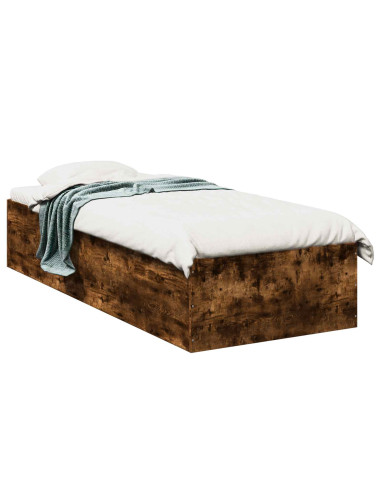 Struttura letto a pavimento Rovere Fumo 80 x 200 cm