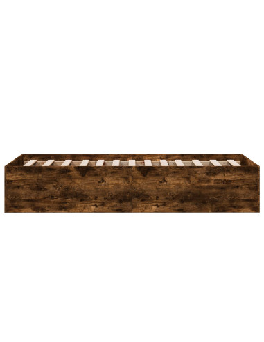 Struttura letto a pavimento Rovere Fumo 80 x 200 cm