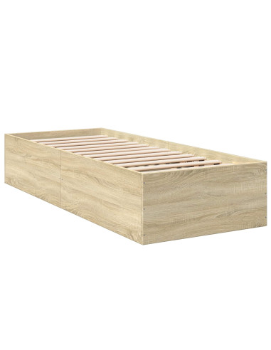 Struttura letto a pavimento Rovere Sonoma 80 x 200 cm