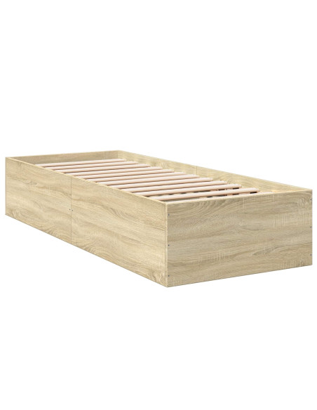 Struttura letto a pavimento Rovere Sonoma 80 x 200 cm