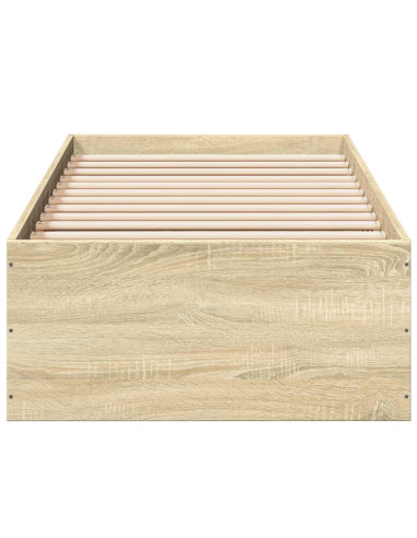 Struttura letto a pavimento Rovere Sonoma 80 x 200 cm