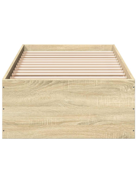 Struttura letto a pavimento Rovere Sonoma 80 x 200 cm