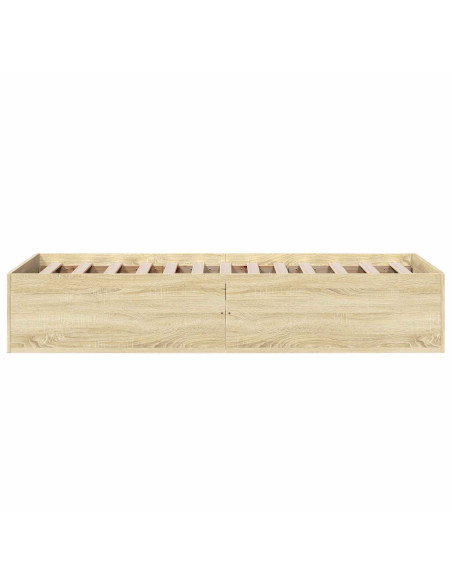 Struttura letto a pavimento Rovere Sonoma 80 x 200 cm