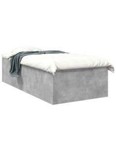 Struttura letto a pavimento Grigio Cemento 80 x 200 cm 2