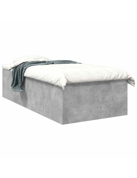 Struttura letto a pavimento Grigio Cemento 80 x 200 cm