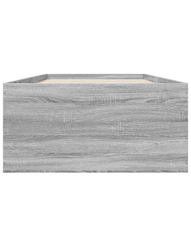 Struttura letto a pavimento Grigio Cemento 80 x 200 cm