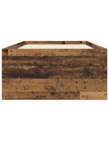 Struttura letto a pavimento Legno antico 80 x 200 cm