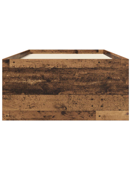 Struttura letto a pavimento Legno antico 80 x 200 cm