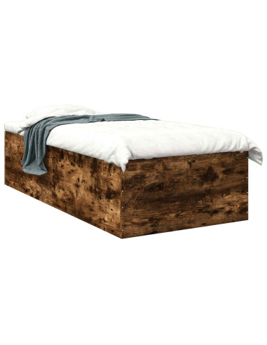 Struttura letto a pavimento Rovere Fumo 80 x 200 cm