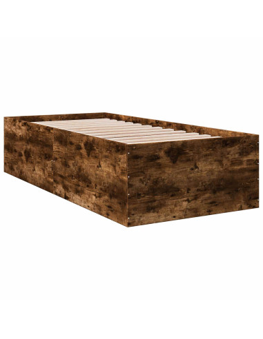 Struttura letto a pavimento Rovere Fumo 80 x 200 cm