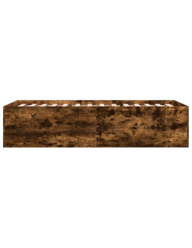 Struttura letto a pavimento Rovere Fumo 80 x 200 cm