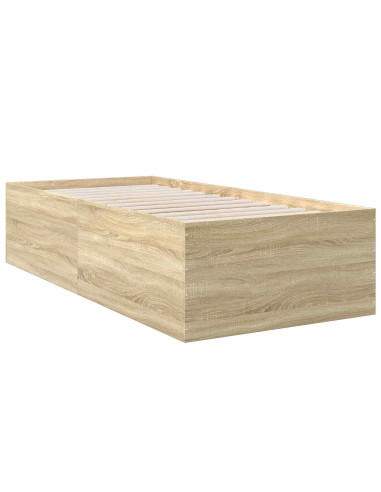 Struttura letto a pavimento Rovere Sonoma 80 x 200 cm