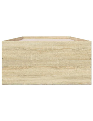 Struttura letto a pavimento Rovere Sonoma 80 x 200 cm