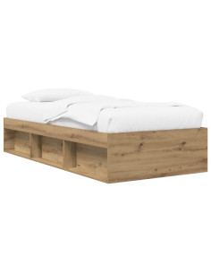 Telaio del letto con storage Rovere Artigianale 80 x 200 cm 2