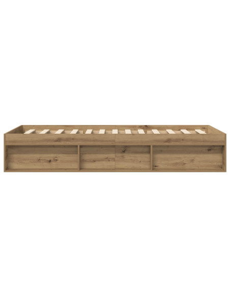 Telaio del letto con storage Rovere Artigianale 80 x 200 cm
