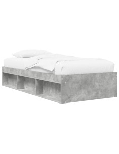Telaio del letto con storage Grigio Cemento 80 x 200 cm 2