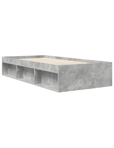 Telaio del letto con storage Grigio Cemento 80 x 200 cm