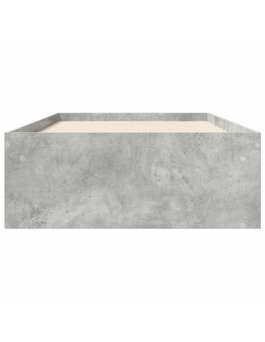 Telaio del letto con storage Grigio Cemento 80 x 200 cm