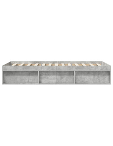 Telaio del letto con storage Grigio Cemento 80 x 200 cm