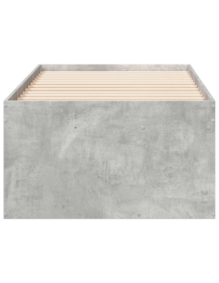 Telaio del letto con storage Grigio Cemento 80 x 200 cm