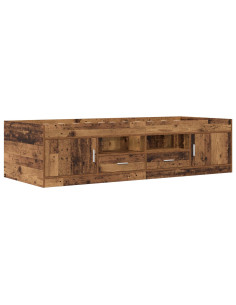 Telaio del letto con storage con porta Legno antico 80 x 200 cm 2