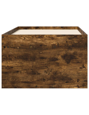 Telaio del letto con storage con porta Rovere Fumo 80 x 200 cm