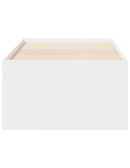 Telaio del letto con storage con cassetto Bianco 80 x 200 cm