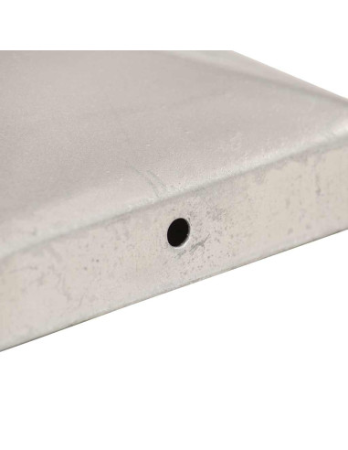 Tappi per Pali a Piramide 6 pz in Metallo Zincato 81x81 mm