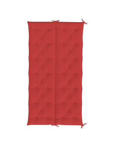 Cuscini per Panca 2 pz Rossi 200x50x7 cm in Tessuto Oxford