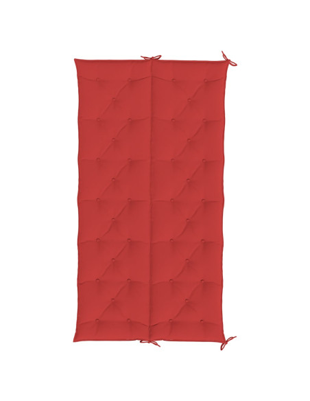 Cuscini per Panca 2 pz Rossi 200x50x7 cm in Tessuto Oxford