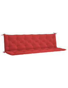 Cuscini per Panca 2 pz Rossi 200x50x7 cm in Tessuto Oxford 2