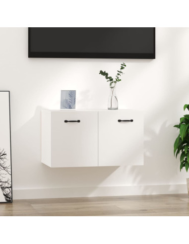 Armadietto a Muro Bianco 60x36,5x35 cm in Legno Multistrato