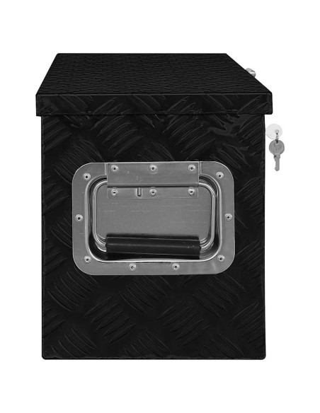 Cassetta in Alluminio Forma Trapezoidale 70x24x42 cm Argento