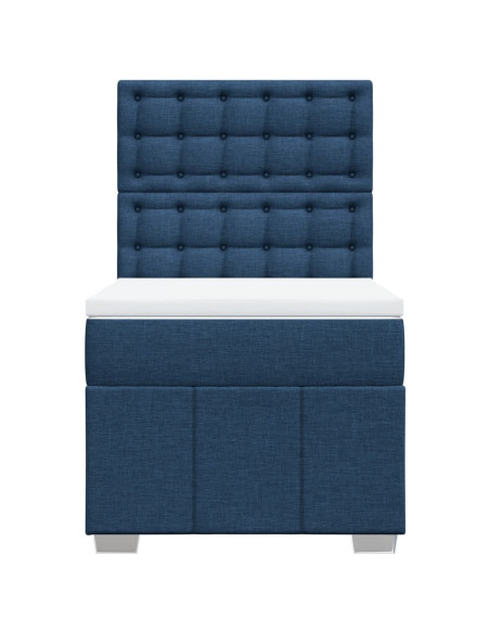 Giroletto a Molle con Materasso Blu 80x200 cm inTessuto