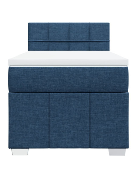 Giroletto a Molle con Materasso Blu 80x200 cm inTessuto