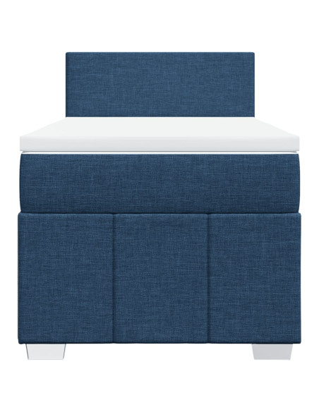 Giroletto a Molle con Materasso Blu 80x200 cm inTessuto