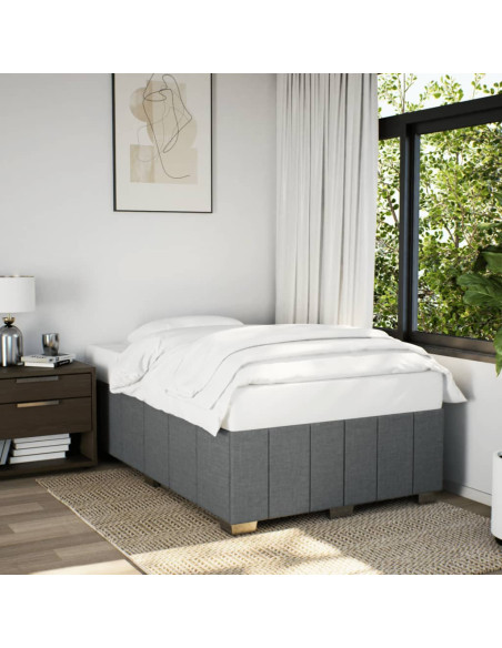 Giroletto senza Materasso Grigio Scuro 120x190 cm in Tessuto