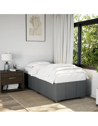 Giroletto senza Materasso Grigio Scuro 80x200 cm Tessuto