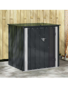 Scatola di Stoccaggio per Giardino Nero 101,5 x 82 x 100 cm