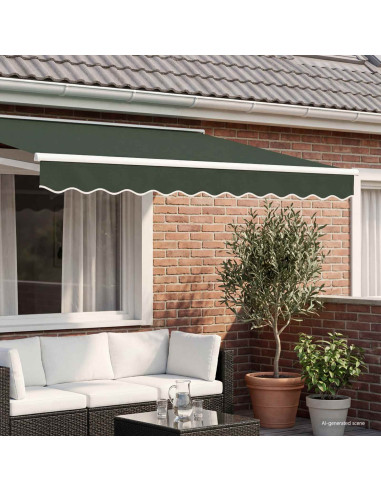 Sostituzione della mantovana per tenda Verde Scuro 4 m