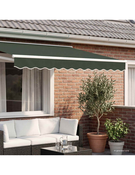Sostituzione della mantovana per tenda Verde Scuro 4,5 m